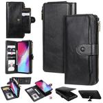 For Galaxy S10 5G Multifunctional Retro Detachable Magnetic Horizontal Flip Leather Case with Card Slots & Holder & Wallet & Photo Frame(Black)