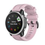 For Garmin Fenix 6S 20mm Quick Release Official Texture Wrist Strap Watchband with Plastic Button(Rose Pink)