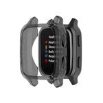 For Garmin Venu Sq 2 Half-cover TPU Watch Case(Transparent Black)