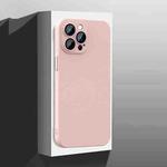 For iPhone 13 Pro Max All-Inclusive Frosted PC Phone Case with Lens Film(Pink)