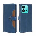 For vivo V25 5G/V25e 5G Skin Feel Magnetic Buckle Leather Phone Case(Blue)