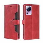 For Xiaomi Civi 2 5G Skin Feel Magnetic Buckle Leather Phone Case(Red)