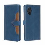 For Xiaomi Poco M5 4G Skin Feel Magnetic Buckle Leather Phone Case(Blue)