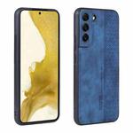 For Samsung Galaxy S22+ 5G AZNS 3D Embossed Skin Feel Phone Case(Sapphire Blue)