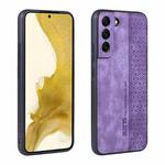 For Samsung Galaxy S22+ 5G AZNS 3D Embossed Skin Feel Phone Case(Purple)