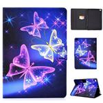 For iPad Air Electric Horizontal TPU Painted Flat Feather Case with Sleep Function & Pen Cover & Card Slot & Holder(Starry Sky Butterfly)