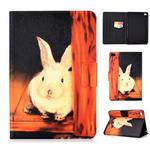 For iPad mini  2 / 3 / 4 / 5 Electric Horizontal TPU Painted Flat Feather Case with Sleep Function & Pen Cover & Card Slot & Holder(Bugs Bunny)