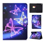 For iPad mini  2 / 3 / 4 / 5 Electric Horizontal TPU Painted Flat Feather Case with Sleep Function & Pen Cover & Card Slot & Holder(Starry Sky Butterfly)