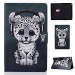 For Galaxy Tab S5e T720 Electric Horizontal TPU Painted Flat Feather Case with Sleep Function & Pen Cover & Card Slot & Holder(Music Leopard)