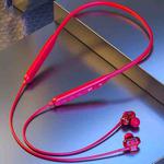 Lenovo HE05 Pro Double Speaker Wireless Sports Waterproof Neckband Bluetooth Earphone with Mic(Red)