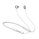 Lenovo HE05 Pro Double Speaker Wireless Sports Waterproof Neckband Bluetooth Earphone with Mic (White)