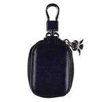 For Apple AirPods Universal Bluetooth Earphone Leather Storage Bag(Dark Blue)