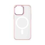 For iPhone 14 Pro TOTU Golden Shield Skin-feel MagSafe Phone Case(Pink)