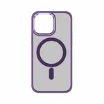 For iPhone 14 Pro Max TOTU Golden Shield Skin-feel MagSafe Phone Case(Purple)