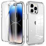 For iPhone 14 Pro Max 360 Full Body Clear Phone Case(Transparent)