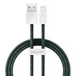 Baseus Dynamic 2 Series 2.4A USB to 8 Pin Fast Charging Data Cable, Cable Length:1m(Green)