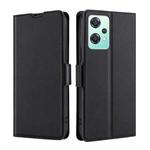 For OPPO K10x 5G Ultra-thin Voltage Side Buckle Horizontal Flip Leather Phone Case(Black)