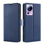 For Xiaomi Civi 2 5G Ultra-thin Voltage Side Buckle Horizontal Flip Leather Phone Case(Blue)