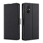 For Xiaomi Poco M5 4G Ultra-thin Voltage Side Buckle Horizontal Flip Leather Phone Case(Black)