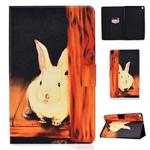 Electric Horizontal TPU Painted Flat Feather Case with Pen Cover & Card Slot & Holder(Bugs Bunny)