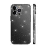 For iPhone 14 Pro wlons All-Inclusive Glitter Phone Case(Transparent Black)