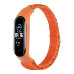 For Xiaomi Mi Band 3 / 4 / 5 / 6 / 7 Nylon Loop Watch Band(Orange)