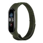 For Xiaomi Mi Band 3 / 4 / 5 / 6 / 7 Nylon Loop Watch Band(Green)