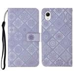 For Samsung Galaxy A23e Ethnic Style Embossed Pattern Leather Phone Case(Purple)