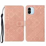 For Xiaomi Redmi A1 Ethnic Style Embossed Pattern Leather Phone Case(Pink)