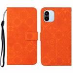 For Xiaomi Redmi A1 Ethnic Style Embossed Pattern Leather Phone Case(Orange)