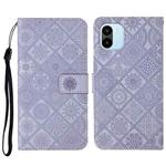 For Xiaomi Redmi A1 Ethnic Style Embossed Pattern Leather Phone Case(Purple)