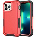 For iPhone 13 Pro 3 in 1 PC + TPU Shockproof Phone Case(Red)