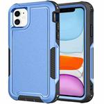 For iPhone 11 3 in 1 PC + TPU Shockproof Phone Case(Blue)