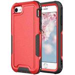 For iPhone 6 / 7 / 8 / SE 2020 3 in 1 PC + TPU Shockproof Phone Case(Red)