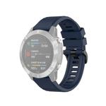 For Garmin Fenix 6 22mm Quick Release Official Texture Wrist Strap Watchband with Plastic Button(Midnight Blue)