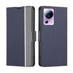 For Xiaomi Civi 2 5G Twill Texture Side Buckle Leather Phone Case(Blue)
