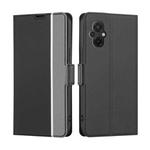 For Xiaomi Poco M5 4G Twill Texture Side Buckle Leather Phone Case(Black)