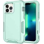 For iPhone 13 Pro Max 3 in 1 PC + TPU Shockproof Phone Case(Mint Green)