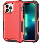For iPhone 13 Pro Max 3 in 1 PC + TPU Shockproof Phone Case(Red)