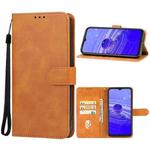 For TCL 40 R 5G Leather Phone Case(Brown)
