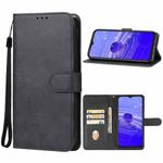 For TCL 40 R 5G Leather Phone Case(Black)