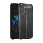 For Honor Play 40/40 Plus Litchi Texture Shockproof TPU Phone Case(Black)