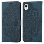 For Samsung Galaxy A23e Mandala Embossed Flip Leather Phone Case(Blue)