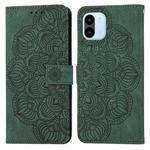 For Xiaomi Redmi A1 Mandala Embossed Flip Leather Phone Case(Green)