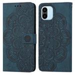 For Xiaomi Redmi A1 Mandala Embossed Flip Leather Phone Case(Blue)