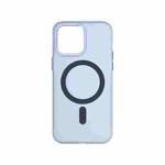 For iPhone 14 Pro TOTUDESIGN AA-194 Crystal Color Series Magsafe Magnetic Phone Case(Blue)