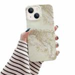 For iPone 14 Plus Glitter Powder Marble Phone Case(Grey Platinum)