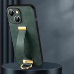 For iPhone 14 SULADA Cool Series PC + Leather Texture Skin Feel Phone Case(Green)