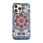 For iPhone 12 Dual-side Laminating TPU Phone Case(Vintage Totem Flower)