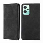 For OPPO K10x 5G Skin Feel Magnetic Horizontal Flip Leather Phone Case(Black)